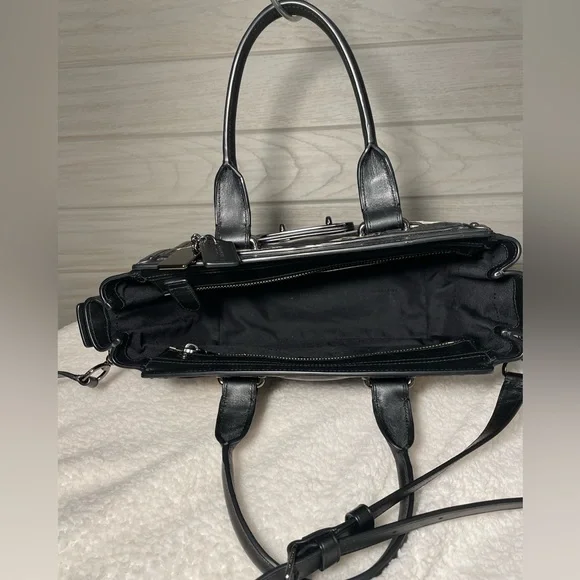 Coach Retail Quilted Exotic Swagger 27 - Rare item in black white and snakeskin - Picture 12 of 13